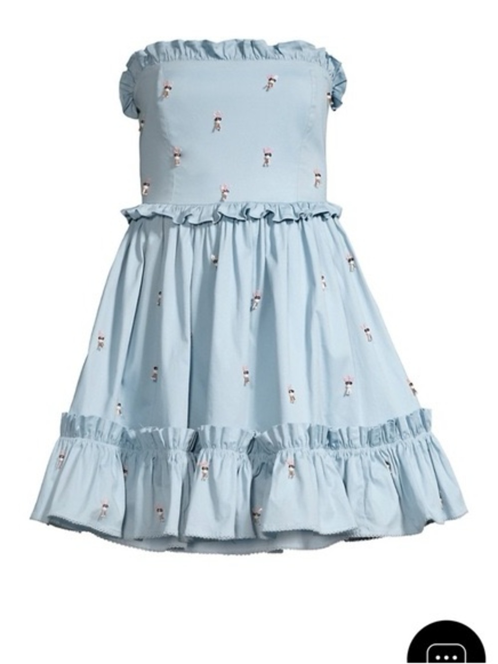 Agua Bendita Strapless dress